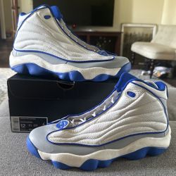 Jordan Pro Strong- White/Racer Blue/Wolf Grey