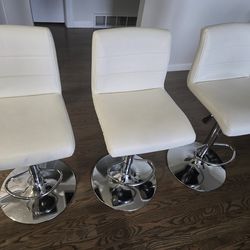 Bar Stools White - Counter Height