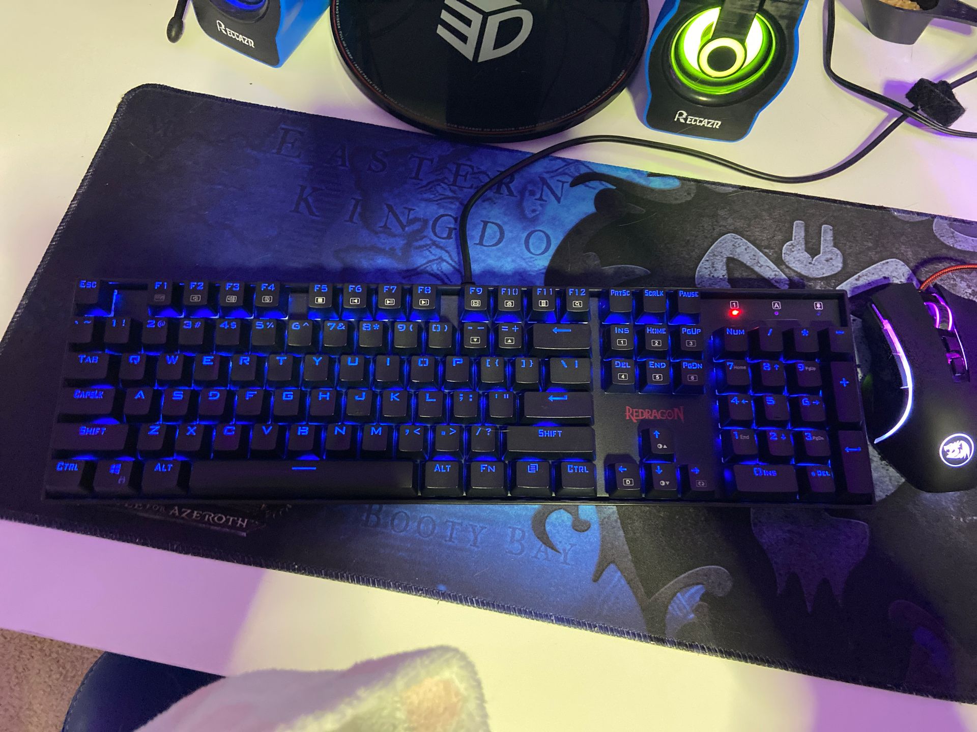 Red dragon gaming mechanical keyboard and mouse