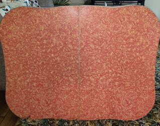 Vintage 1950s Pink Cracked Ice Formica Table Top