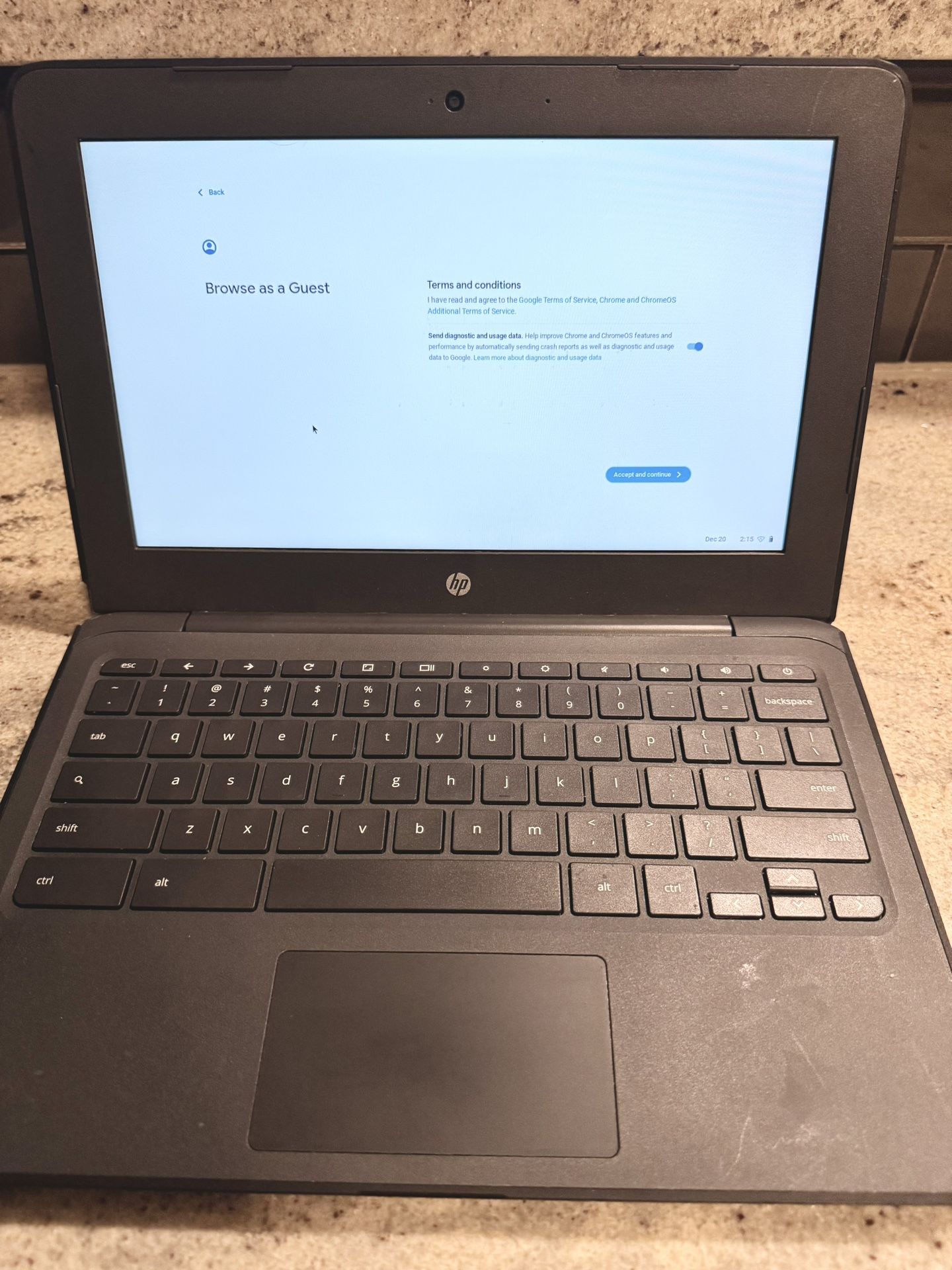 HP Chromebook 11 G6 EE Laptop
