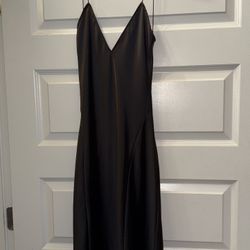 ZARA Black Slip Gown - $20 