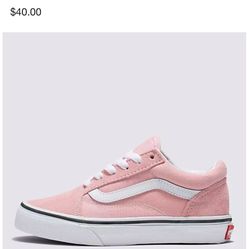 Vans Size 5.5 Pink And White 