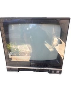 GoldStar LG CMT-9322 Vintage 25” Color CRT Television TV Woodgrain 1987 Korea