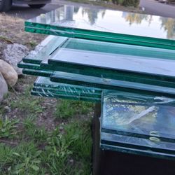 (Lot of 14 pcs ) 18" X 30" X 3/8"  Clear  Rectangle Glass TABLE Top 