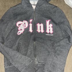 Small Pink Zip Up Hoodie