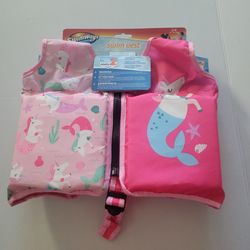 Swim training vest ages 2 years - 4 years swimways toddler girls
