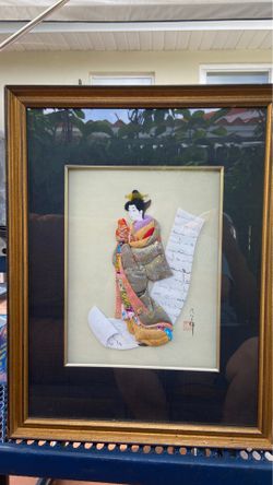 Japanese Geisa Art Piece.