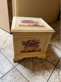 Medium Vintage Style Wooden Chest