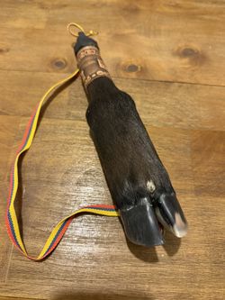 Taxidermy Cow Bull Feet Canteen Flask