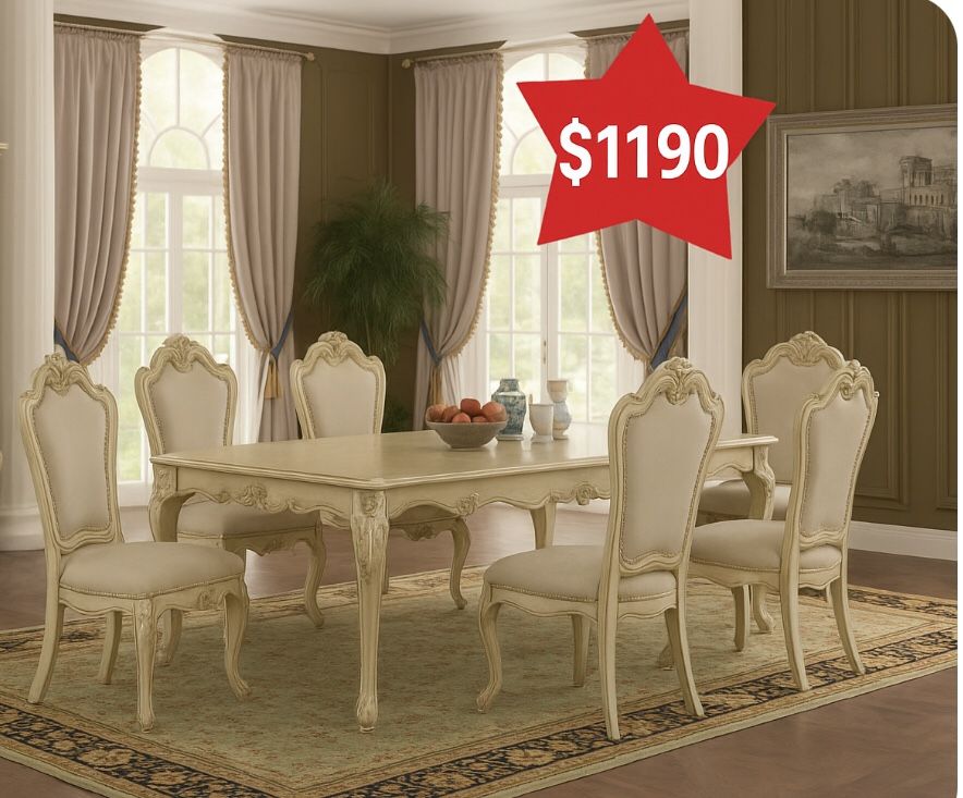 Dining Table / 6 Chairs $1190 , Only  By Order 