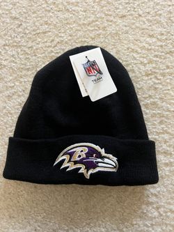 Baltimore Ravens Lamar Jackson NFL Team Apparel New Black Beanie Knit Hat Rare