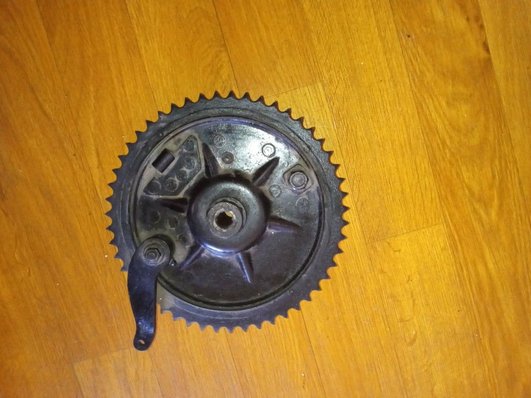 Vintage Harley Davidson Brake Drum Sprocket Complete Works Excellent And Excellent Condition