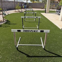 First Place Competitor Hurdles 