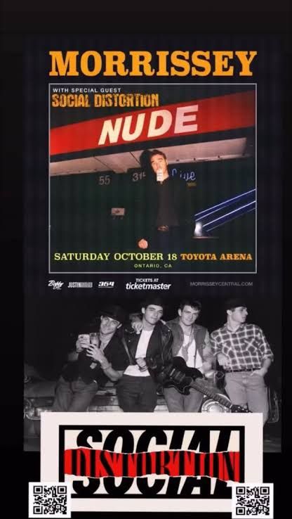 Morrissey With social Distortion Tickets Intuit Dome