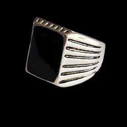 TITANIUM FOREVER WEAR SILVER  NEW SIZE 9 ETCHED RING