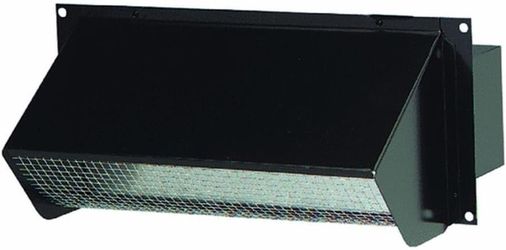 Broan Nutone 639 Black Steel Wall Vent 4.78" X 12.75" for Range Hood/Bath Vent.