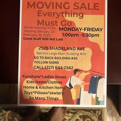 Moving Sale