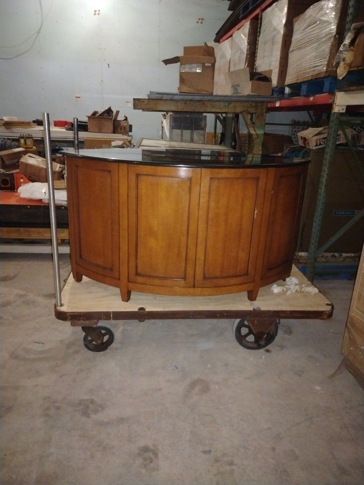Maple Half Oval Credenza