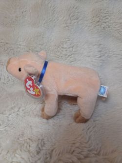 Vintage 1999 Ty Beanie Baby - "Knuckles" the Pig (Retired)