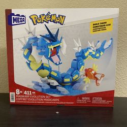 Mega Pokemon Building Set HNT95 Magikarp Evolution Set 411 PCs Brand New Sealed