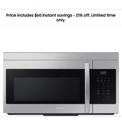 1.6 cu. ft. Over-the-Range Microwave with Auto Cook in Stainless Steel
