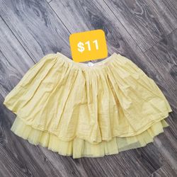 H&M Girls Tutu Gold Size L, MINT CONDITION