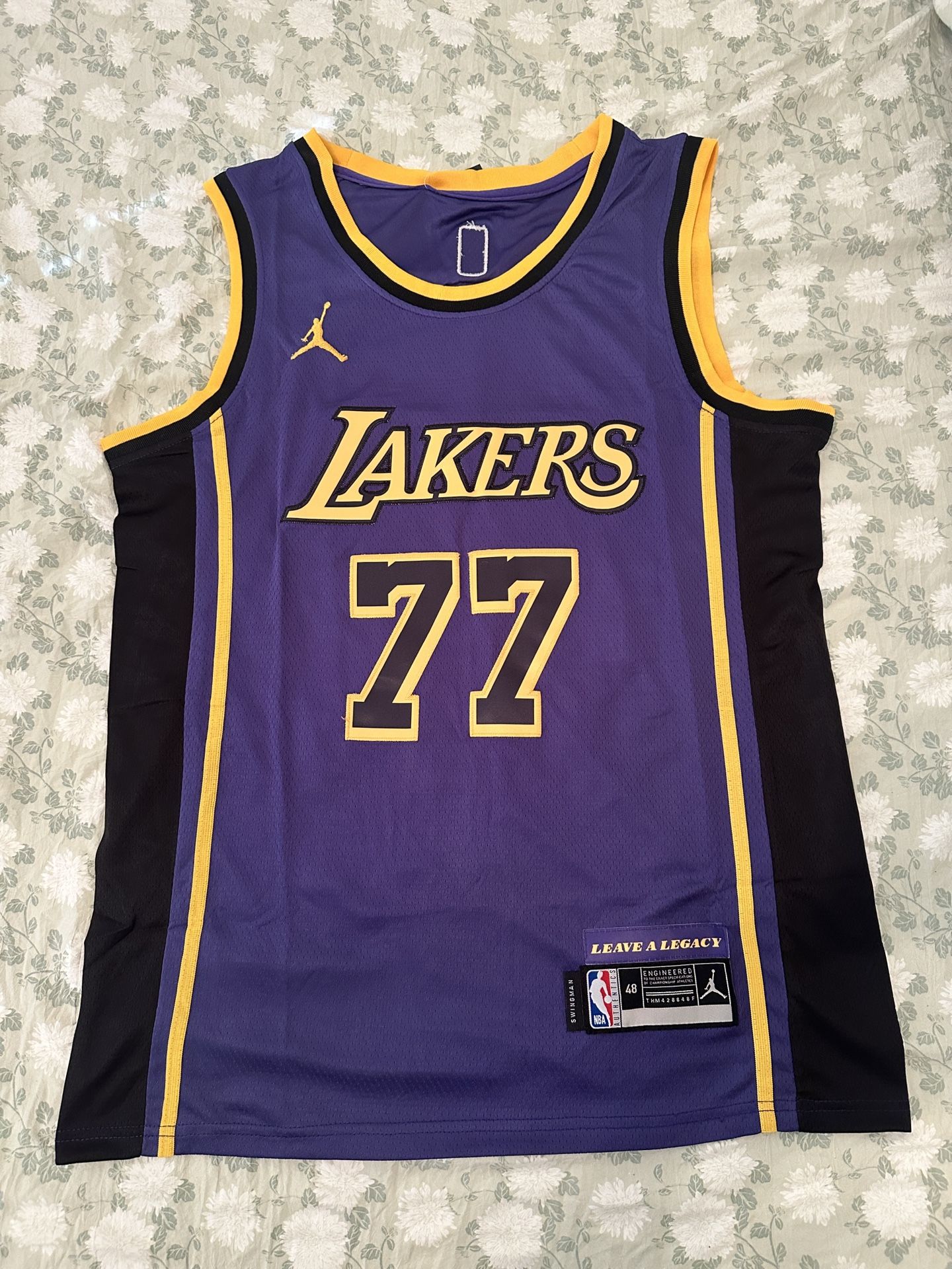 Luka Doncic Purple LA Lakers Basketball Jersey