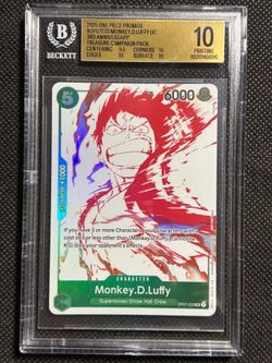 Monkey D Luffy OP07-033 One Piece 3rd Anniversary Treasure Campaign BGS 10 PRISTINE