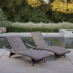 Woven Lounge Chairs (2)