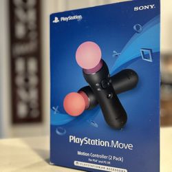 🎮 PlayStation Move Dual Controllers – Brand New $120 (Four Corners, FL)