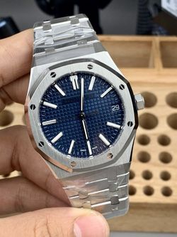 AP Royal Oak Blue Dial Steel Watch 15510