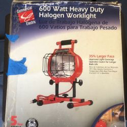 600 Watt Heavy Duty Halogen Work light 