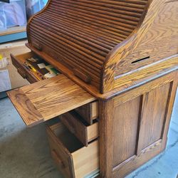 Oak Rolltop Desk