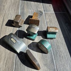 Assorted metal forming stakes/shaping dollies