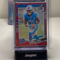 JAHMYR GIBBS RATED ROOKIE PRESS PROOF RED