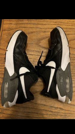 Nike Air Max Black Leather / White Shoes Size 9 1/2 or Men’s 8