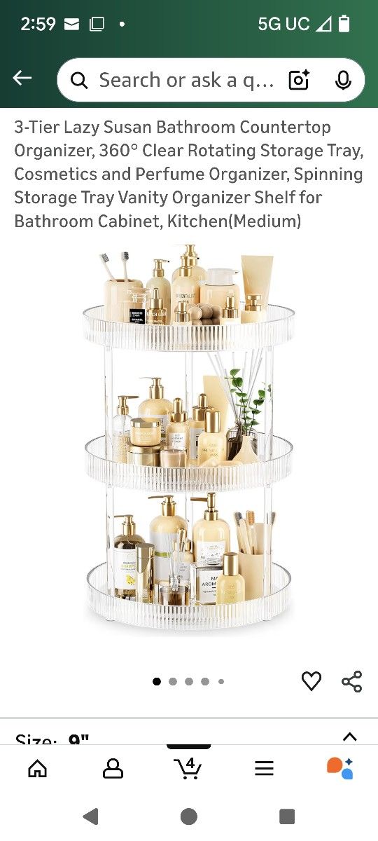 3 Tier Bedroom/Bathroom Organizer