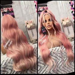 Human Hair Blended Lace Front Wig 