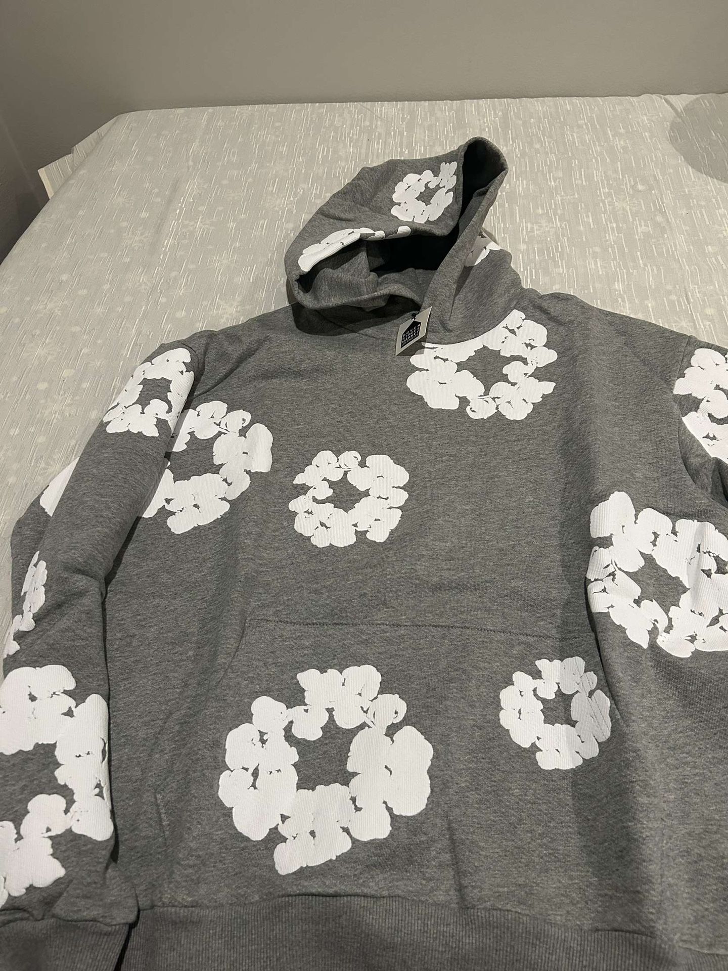 Gray Denim Tears Hoodie,New Products : American Fashion Style Bags On Sale