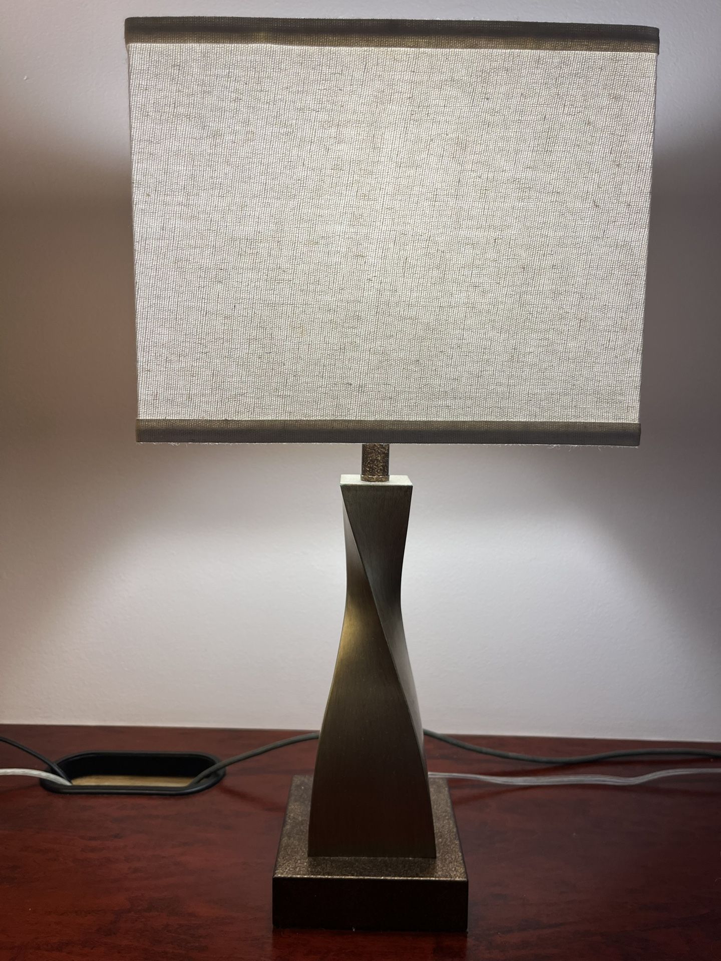 Gold Twist Table Lamp