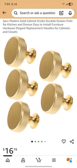 Gold cabinet knobs 30pc