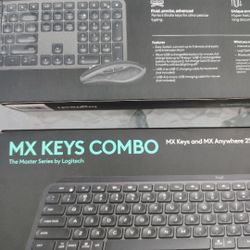 Logitech MX Keys Wireless Combo Keyboard & Mouse Windows Mac Linux Android Bluetooth
