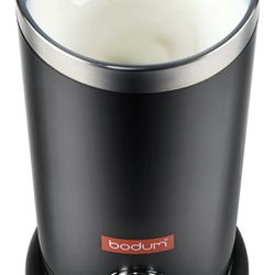  Bodum 11870-01US Bistro Electric Milk Frother, 10 Ounce, Black:  Home & Kitchen