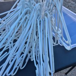 50 White Kid Hangers