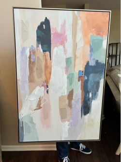 Beautiful 3D-textured PASTEL ARTWORK LARGE