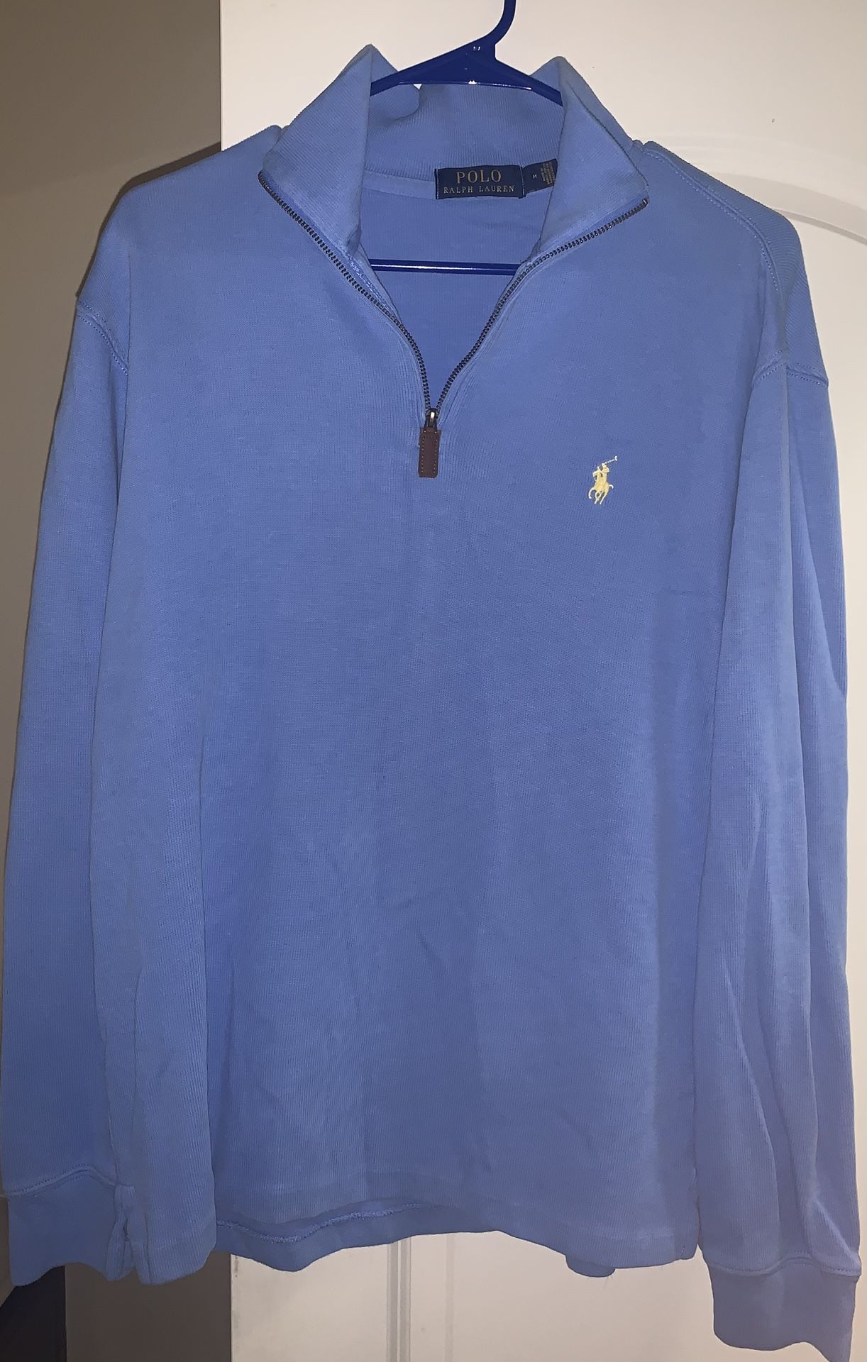 Ralph Lauren Men’s Adult Medium 1/4 Zip Long-Sleeve Polo