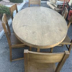 7 Piece Dining Set (table And 6 Chairs) Available For Only $250