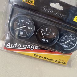 Auto Gagues (Three Gague Console)