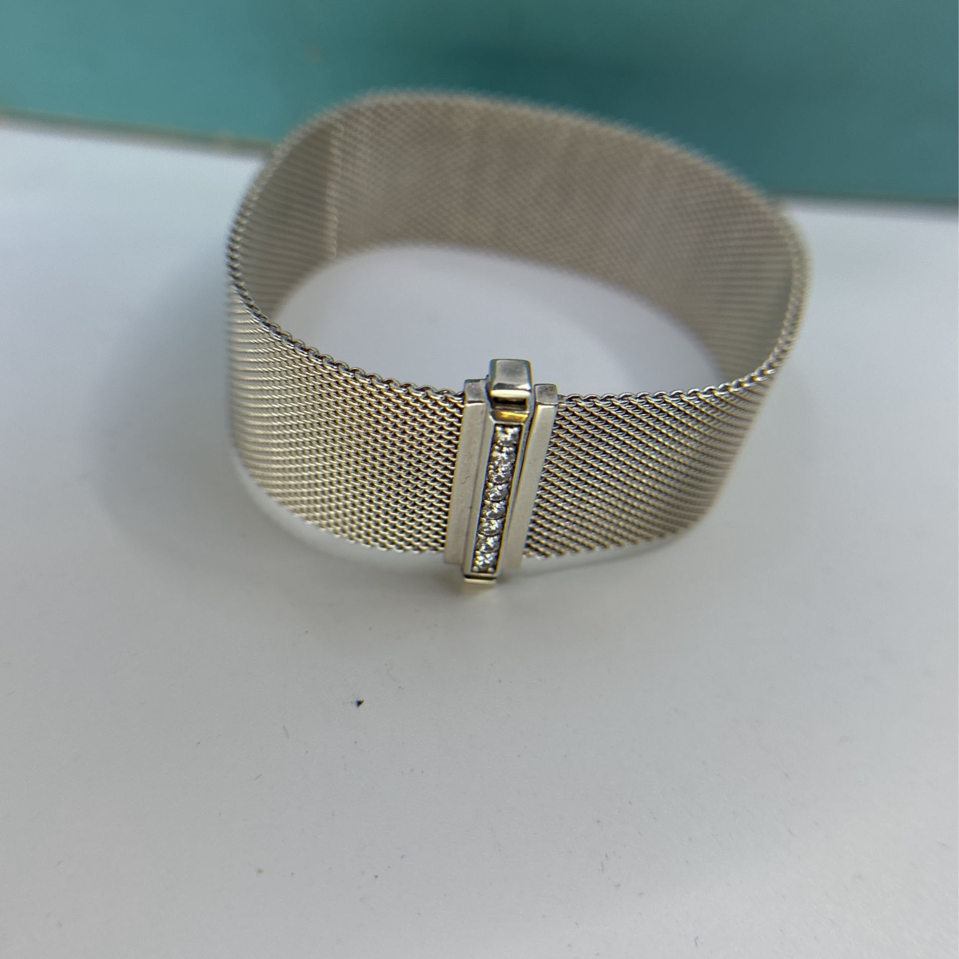 Tiffany & Co Diamond Somerset Mesh Bracelet 925